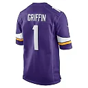 Zennovawear Men's Minnesota Vikings Shaquill Griffin Purple Team Game Jersey