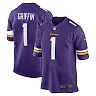 Zennovawear Men's Minnesota Vikings Shaquill Griffin Purple Team Game Jersey