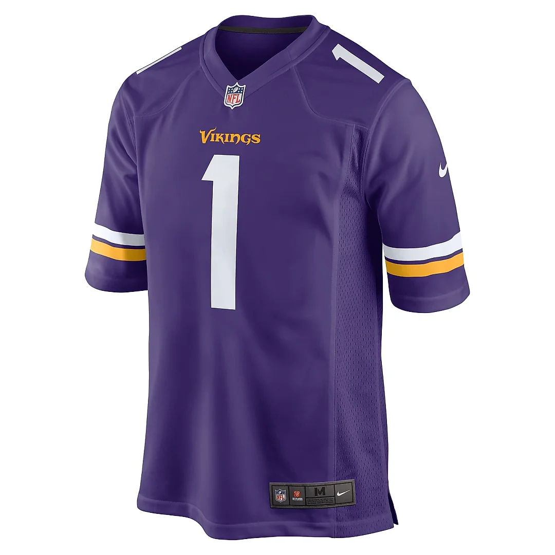 Zennovawear Men's Minnesota Vikings Shaquill Griffin Purple Team Game Jersey