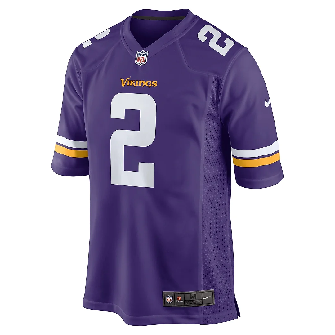 Zennovawear Men's Minnesota Vikings Stephon Gilmore Purple Game Jersey