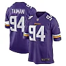 Zennovawear Men's Minnesota Vikings Taki Taimani Purple Game Jersey