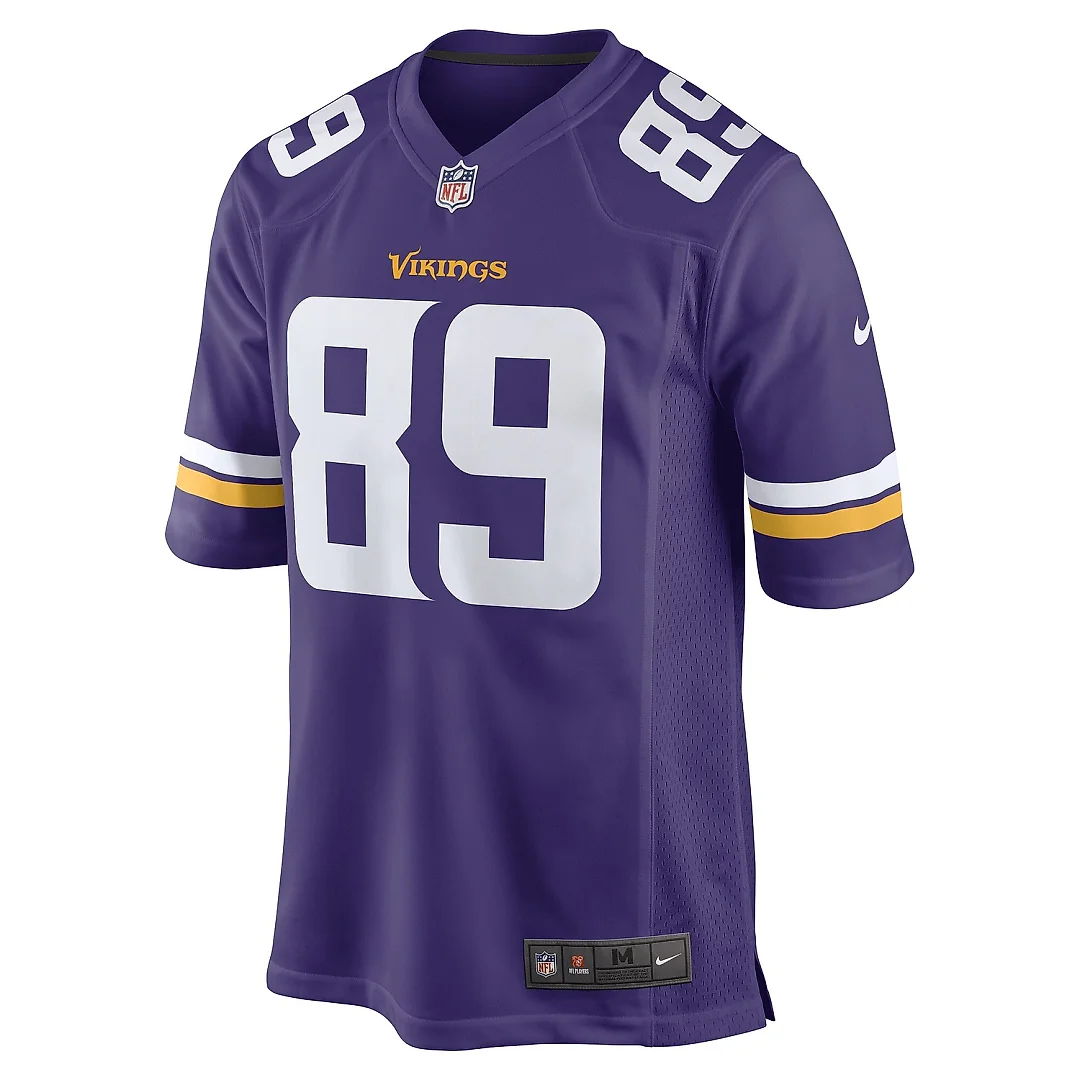 Zennovawear Men's Minnesota Vikings Thomas Hennigan Purple Game Player Jersey