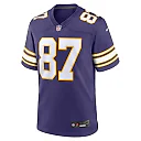 Zennovawear Men's Minnesota Vikings T.J. Hockenson Purple Classic Player Game Jersey