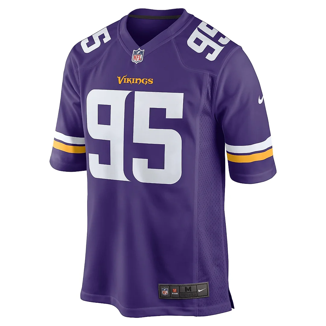 Zennovawear Men's Minnesota Vikings Travis Bell Purple Game Jersey