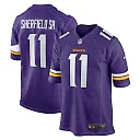 Zennovawear Men's Minnesota Vikings Trent Sherfield Sr. Purple Game Jersey