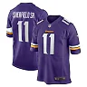 Zennovawear Men's Minnesota Vikings Trent Sherfield Sr. Purple Game Jersey
