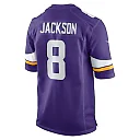 Zennovawear Men's Minnesota Vikings Trishton Jackson Purple Game Jersey