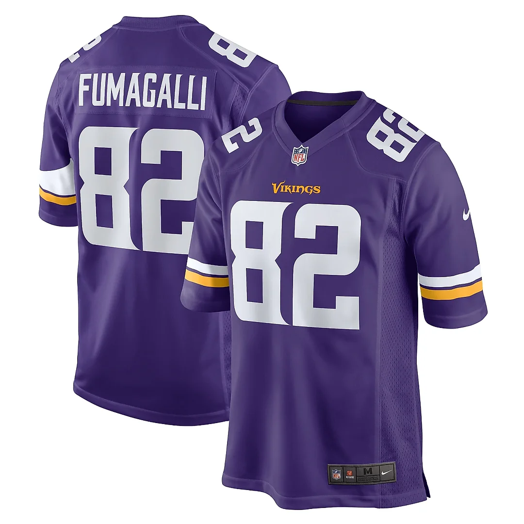 Zennovawear Men's Minnesota Vikings Troy Fumagalli Purple Game Jersey