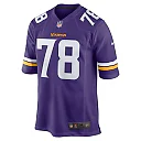 Zennovawear Men's Minnesota Vikings Walter Rouse Purple Game Jersey