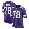 Zennovawear Men's Minnesota Vikings Walter Rouse Purple Game Jersey