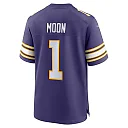 Zennovawear Men's Minnesota Vikings Warren Moon Purple Classic Retired Player Game Jersey