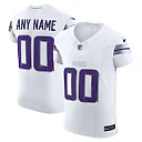 Zennovawear Men's Minnesota Vikings White Vapor F.U.S.E. Elite Custom Jersey