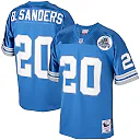 Zennovawear Barry Sanders Detroit Lions 1993 Authentic Throwback Retired Player Jersey - Blue