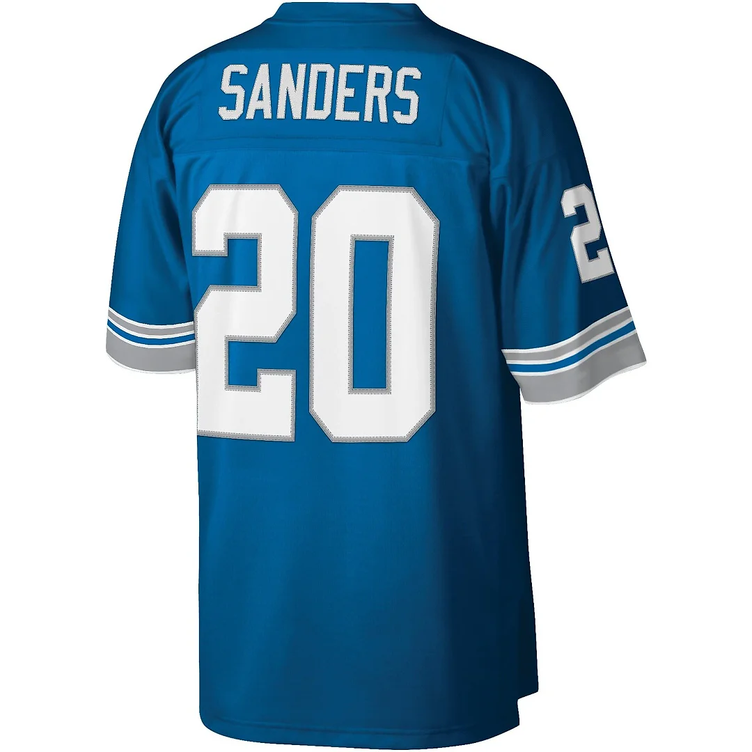 Zennovawear Barry Sanders Detroit Lions Legacy Replica Jersey - Blue