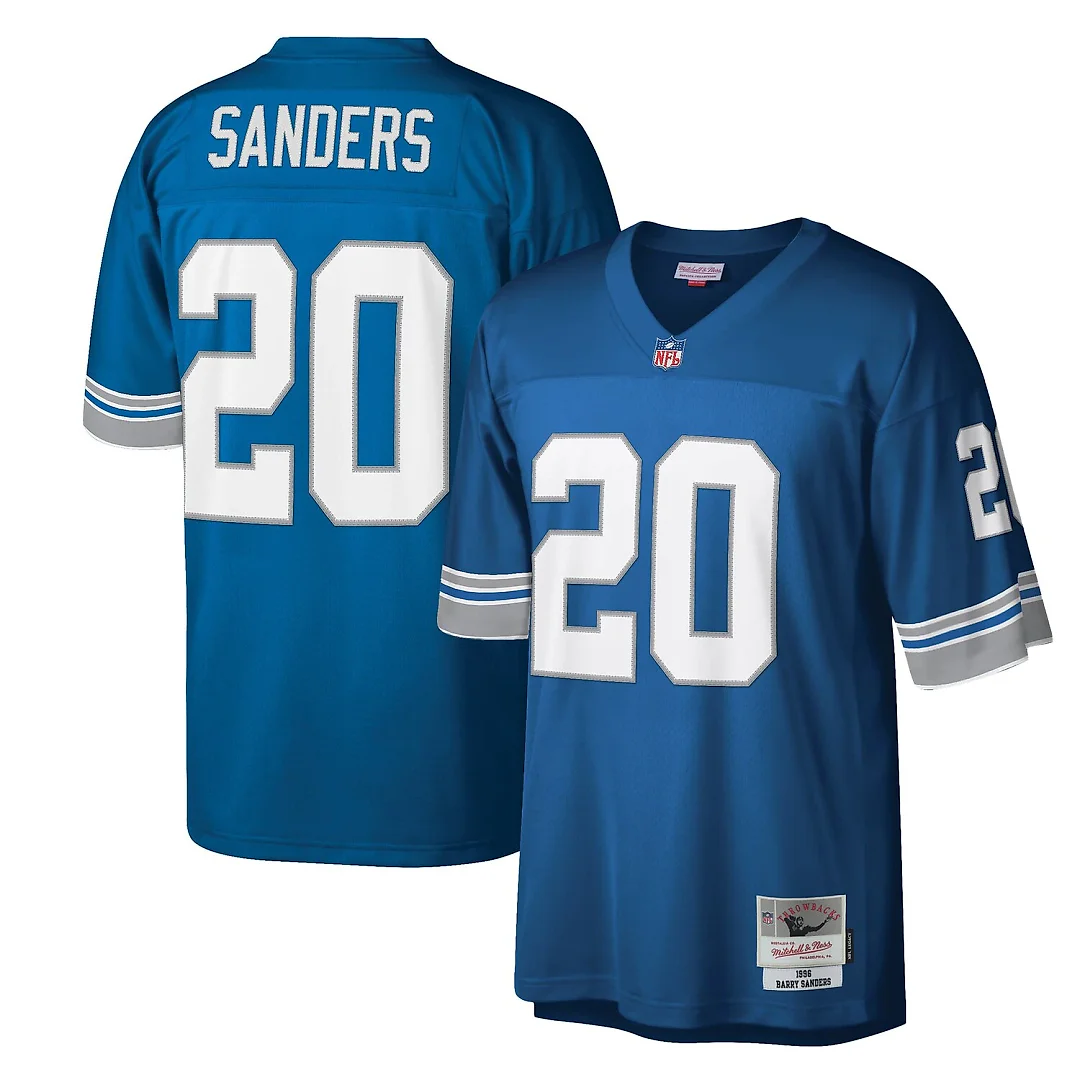 Zennovawear Barry Sanders Detroit Lions Legacy Replica Jersey - Blue