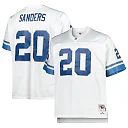Zennovawear Barry Sanders Detroit Lions Big & Tall 1996 Retired Player Replica Jersey - White