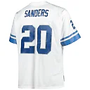 Zennovawear Barry Sanders Detroit Lions Big & Tall 1996 Retired Player Replica Jersey - White