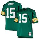 Zennovawear Bart Starr Green Bay Packers Big & Tall 1968 Retired Player Replica Jersey - Green