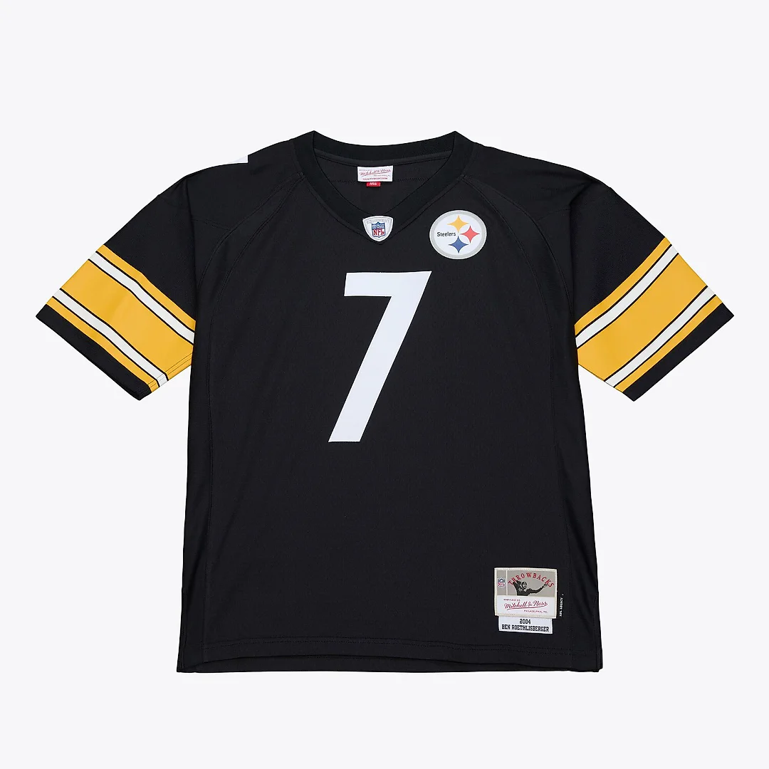 Zennovawear Ben Roethlisberger Pittsburgh Steelers 2004 Legacy Throwback Replica Jersey - Black