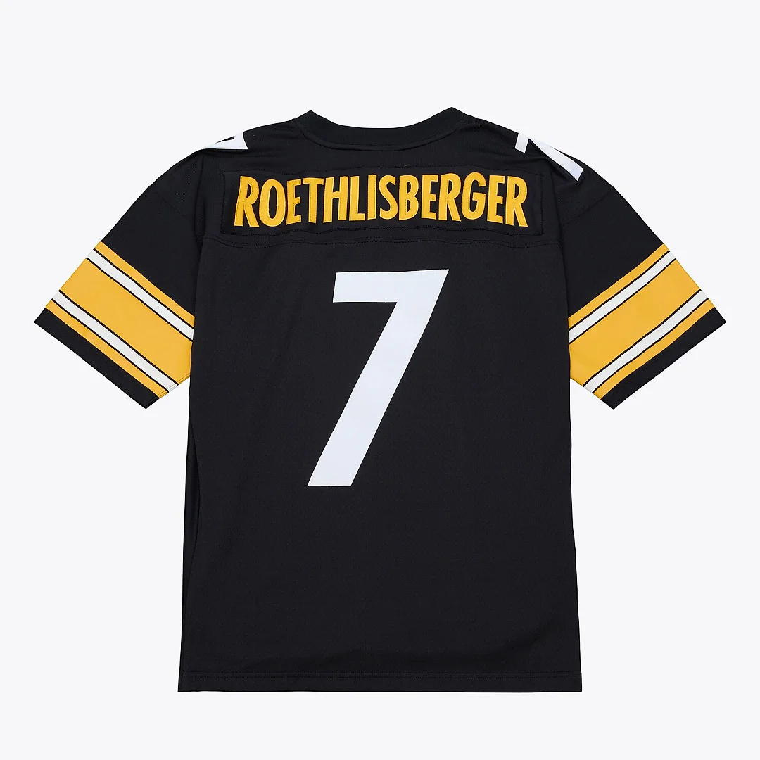 Zennovawear Ben Roethlisberger Pittsburgh Steelers 2004 Legacy Throwback Replica Jersey - Black