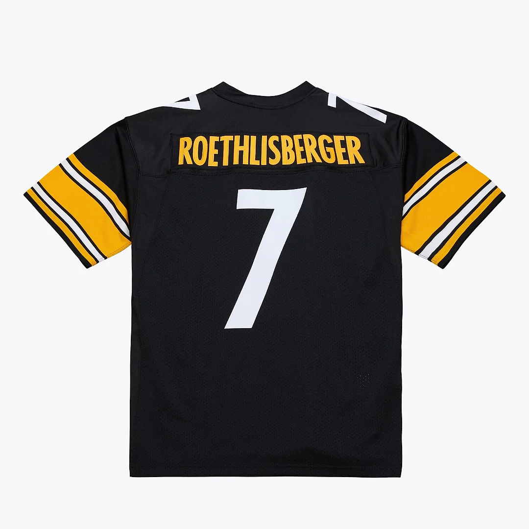 Zennovawear Ben Roethlisberger Pittsburgh Steelers 2004 Authentic Throwback Jersey - Black