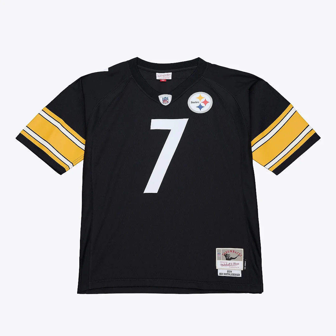 Zennovawear Ben Roethlisberger Pittsburgh Steelers 2004 Big & Tall Legacy Retired Player Jersey - Black