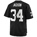 Zennovawear Bo Jackson Las Vegas Raiders Big & Tall 1988 Retired Player Replica Jersey - Black