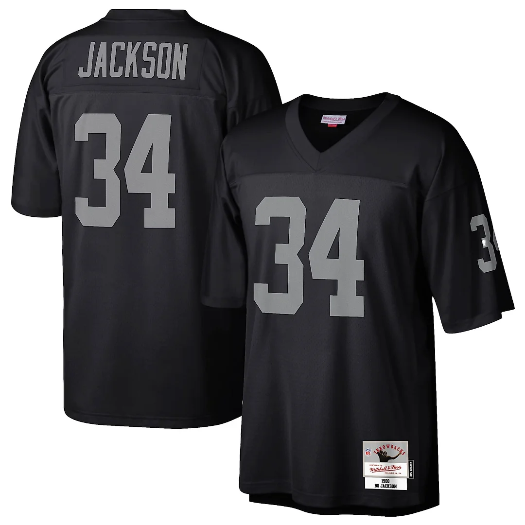 Zennovawear Bo Jackson Las Vegas Raiders Legacy Replica Jersey - Black
