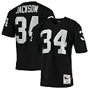 Zennovawear Bo Jackson Las Vegas Raiders 1990 Authentic Throwback Retired Player Jersey - Black