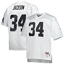Zennovawear Bo Jackson Las Vegas Raiders Big & Tall 1988 Retired Player Replica Jersey - White