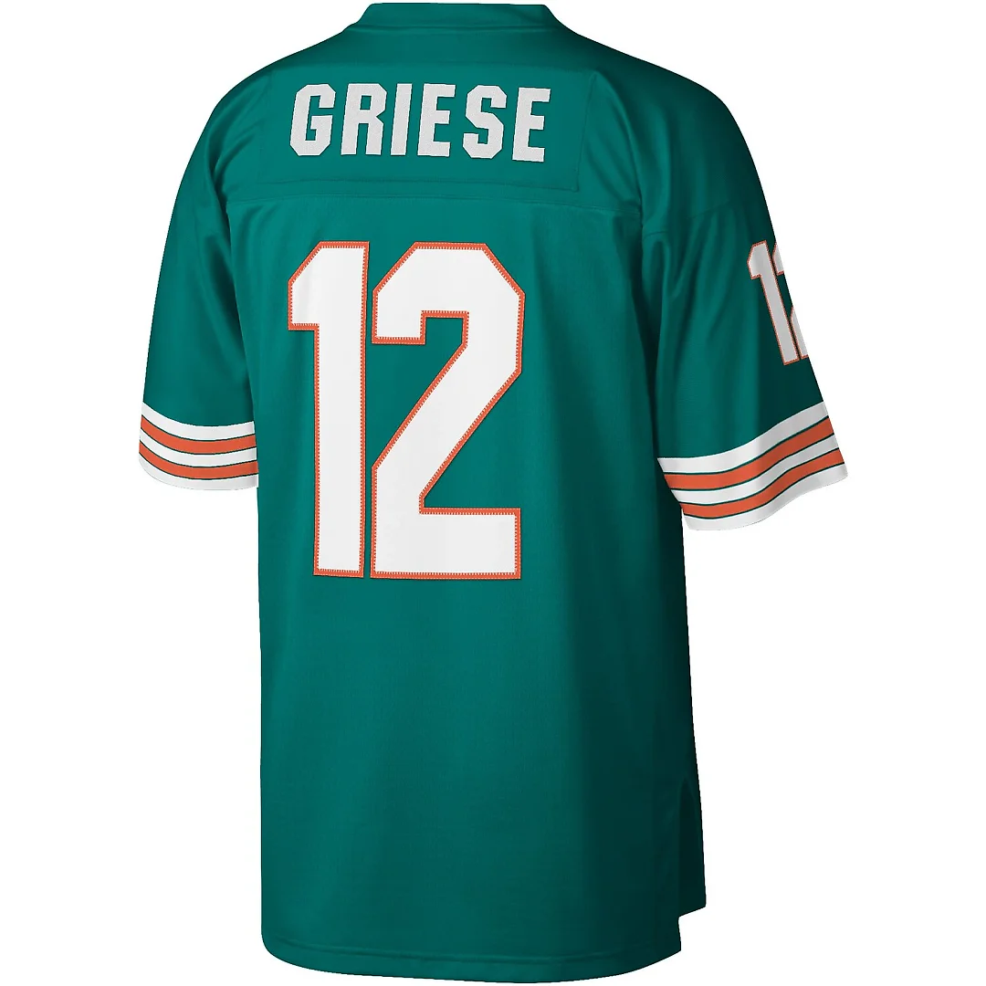 Zennovawear Bob Griese Miami Dolphins Legacy Replica Jersey - Aqua