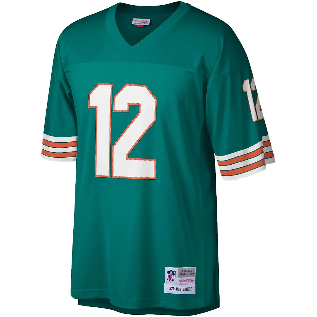 Zennovawear Bob Griese Miami Dolphins Legacy Replica Jersey - Aqua