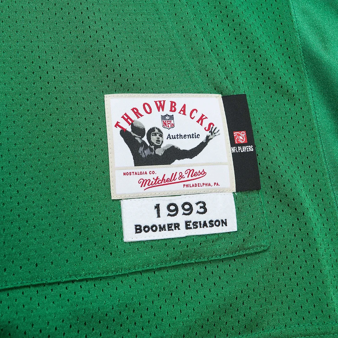 Zennovawear Boomer Esiason New York Jets 1993 Authentic Throwback Retired Player Pocket Jersey - Kelly Green
