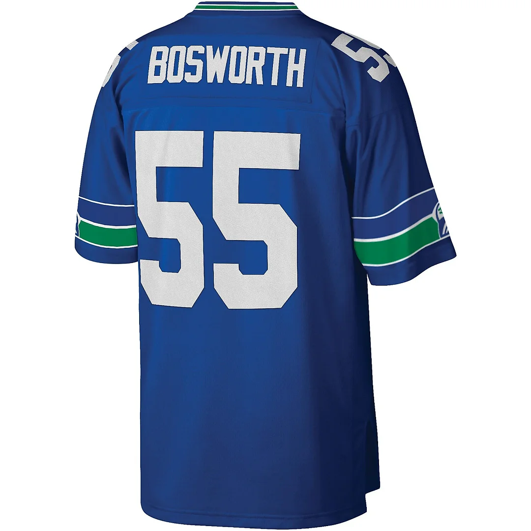 Zennovawear Brian Bosworth Seattle Seahawks Legacy Replica Jersey - Royal