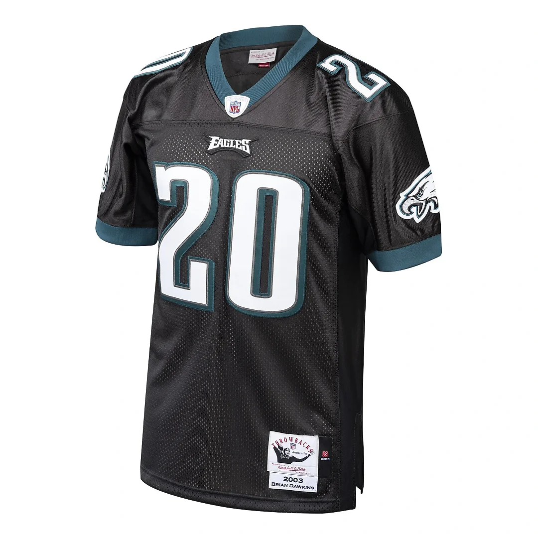 Zennovawear Brian Dawkins Philadelphia Eagles 2003 Authentic Throwback Retired Player Jersey - Black