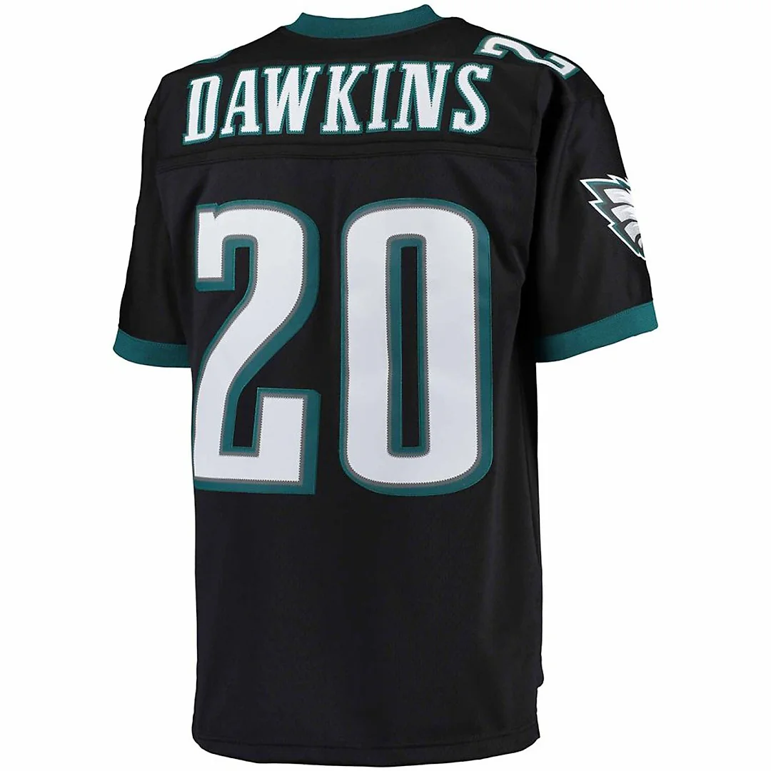 Zennovawear Brian Dawkins Philadelphia Eagles Big & Tall 2004 Retired Player Replica Jersey - Black
