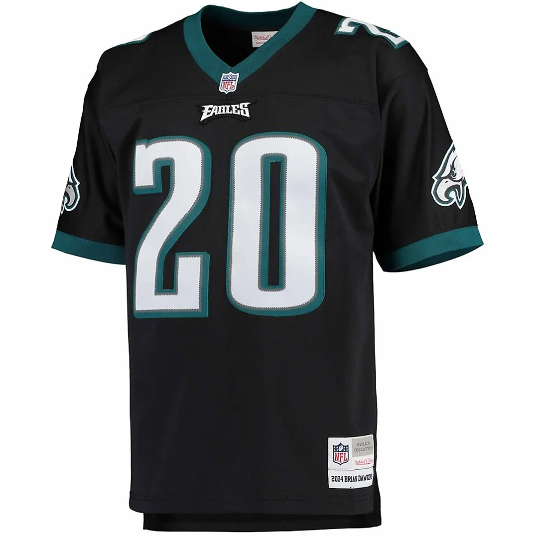 Zennovawear Brian Dawkins Philadelphia Eagles Big & Tall 2004 Retired Player Replica Jersey - Black