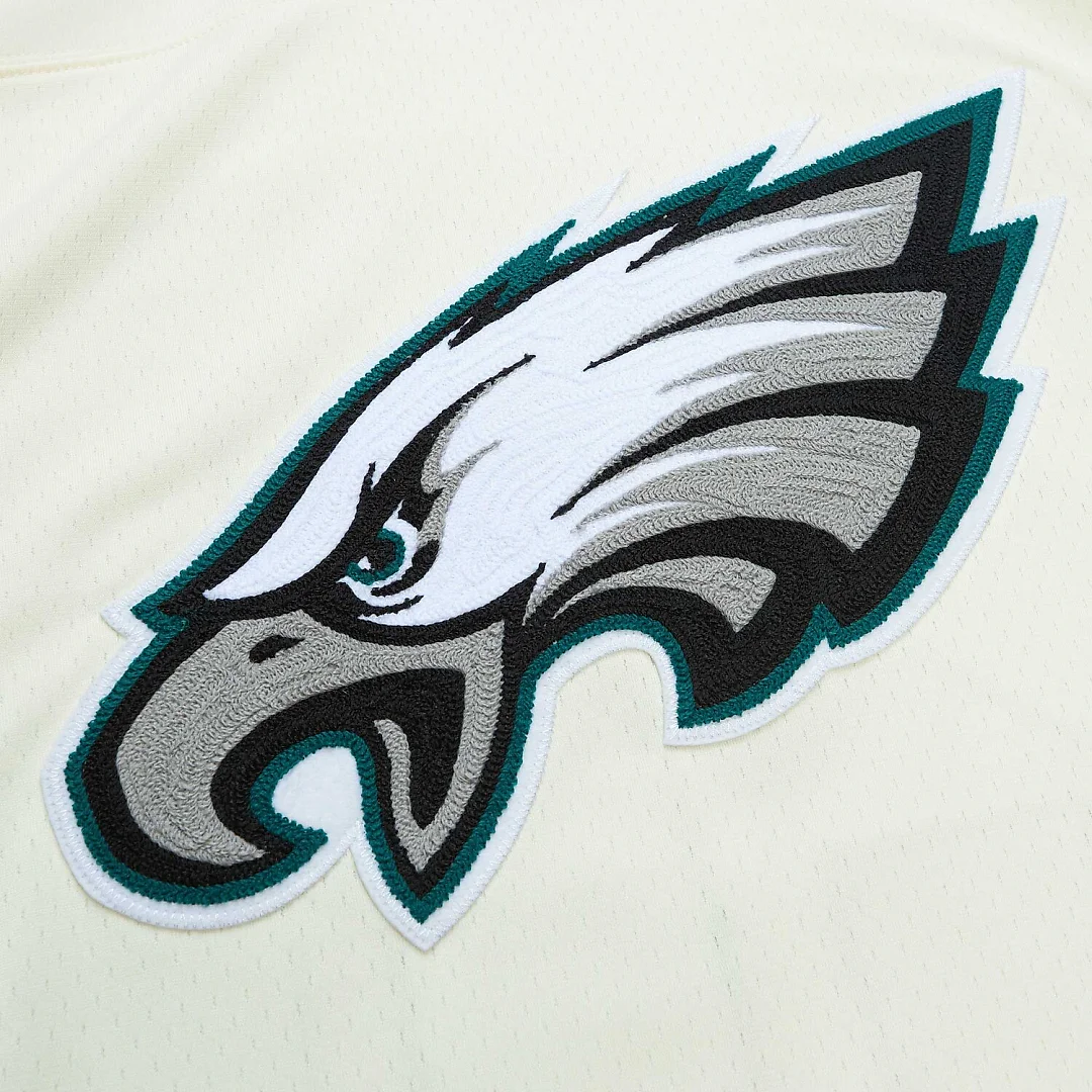 Zennovawear Brian Dawkins Philadelphia Eagles Chainstitch Legacy Jersey - Cream