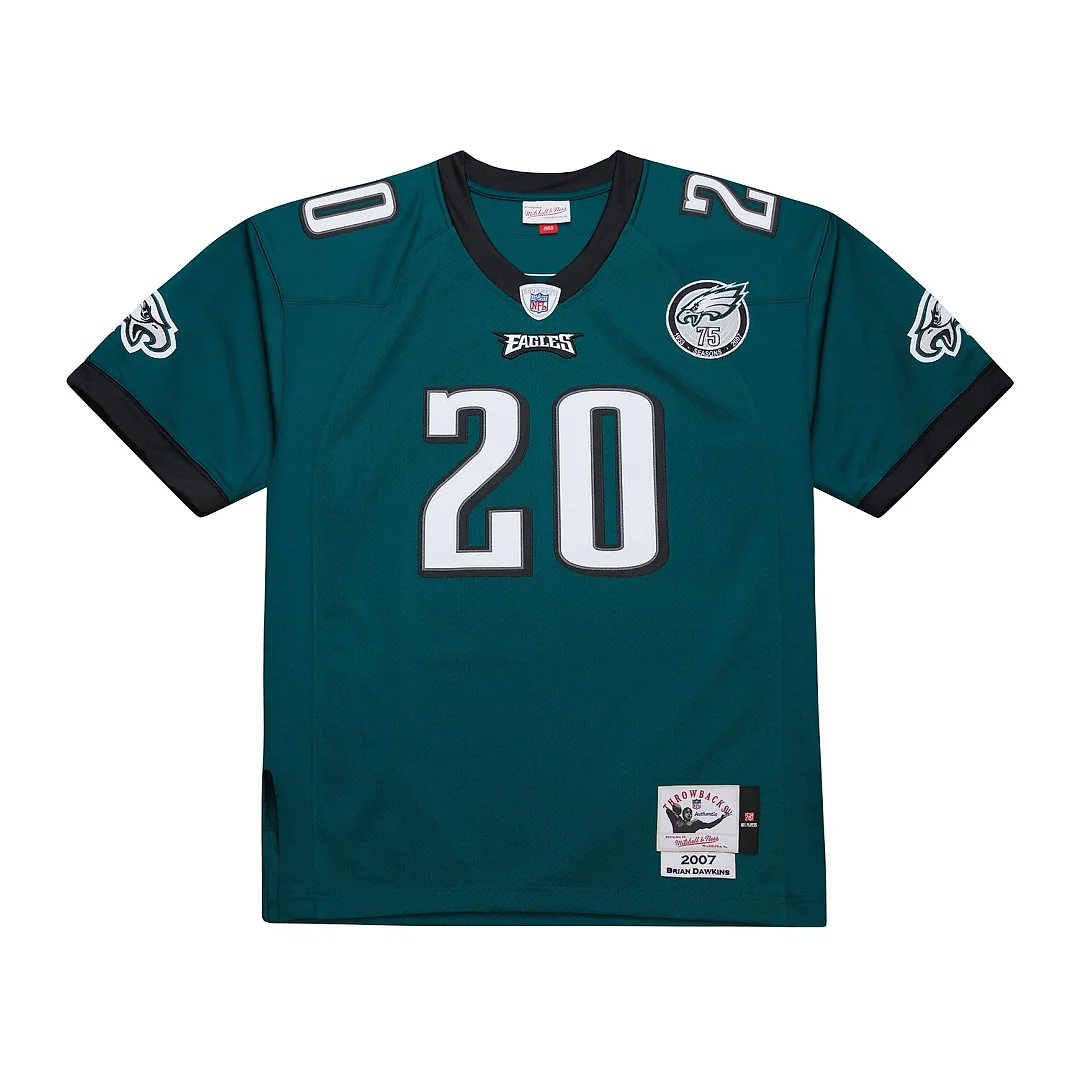 Zennovawear Brian Dawkins Philadelphia Eagles 2007 Authentic Throwback Retired Player Jersey - Green