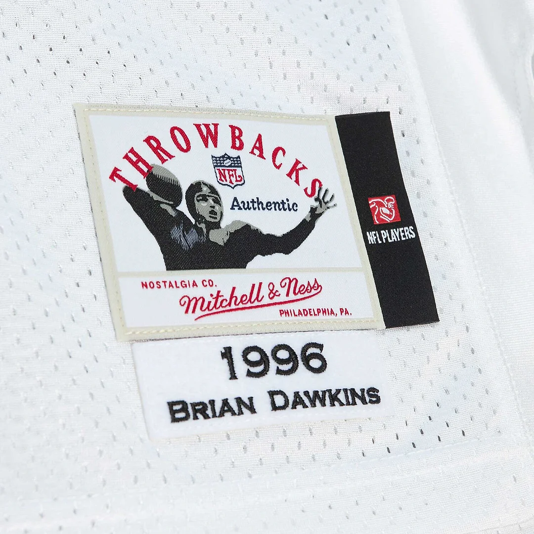 Zennovawear Brian Dawkins Philadelphia Eagles 1996 Authentic Throwback Retired Player Jersey - White