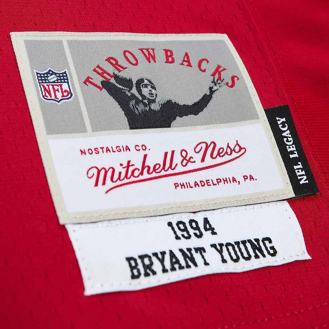 Zennovawear Bryant Young San Francisco 49ers Legacy Replica Jersey - Scarlet