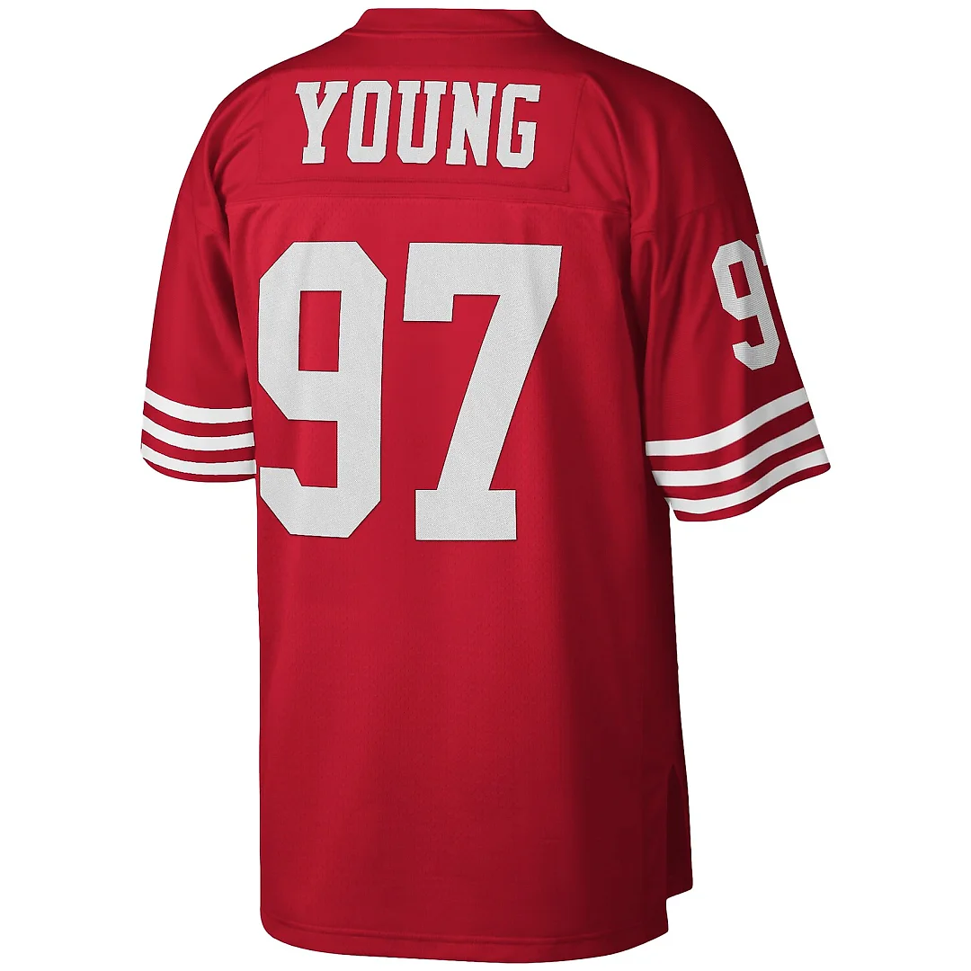 Zennovawear Bryant Young San Francisco 49ers Legacy Replica Jersey - Scarlet