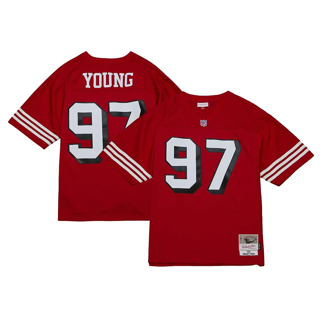 Zennovawear Bryant Young San Francisco 49ers Legacy Replica Jersey - Scarlet