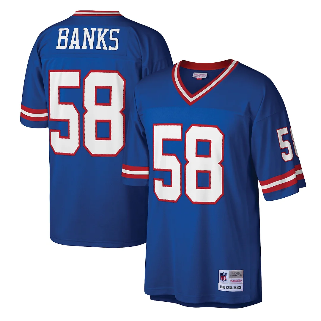 Zennovawear Carl Banks New York Giants Legacy Replica Jersey - Royal