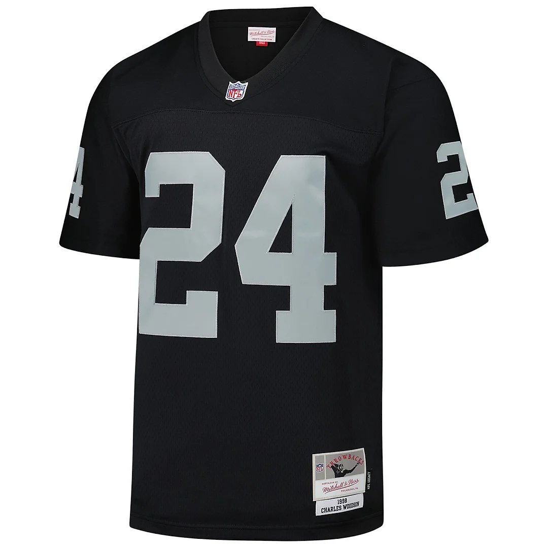 Zennovawear Charles Woodson Las Vegas Raiders Legacy Replica Jersey - Black