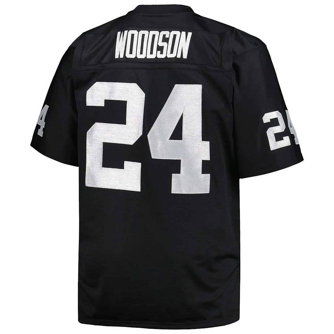 Zennovawear Charles Woodson Las Vegas Raiders Big & Tall 1998 Retired Player Replica Jersey - Black