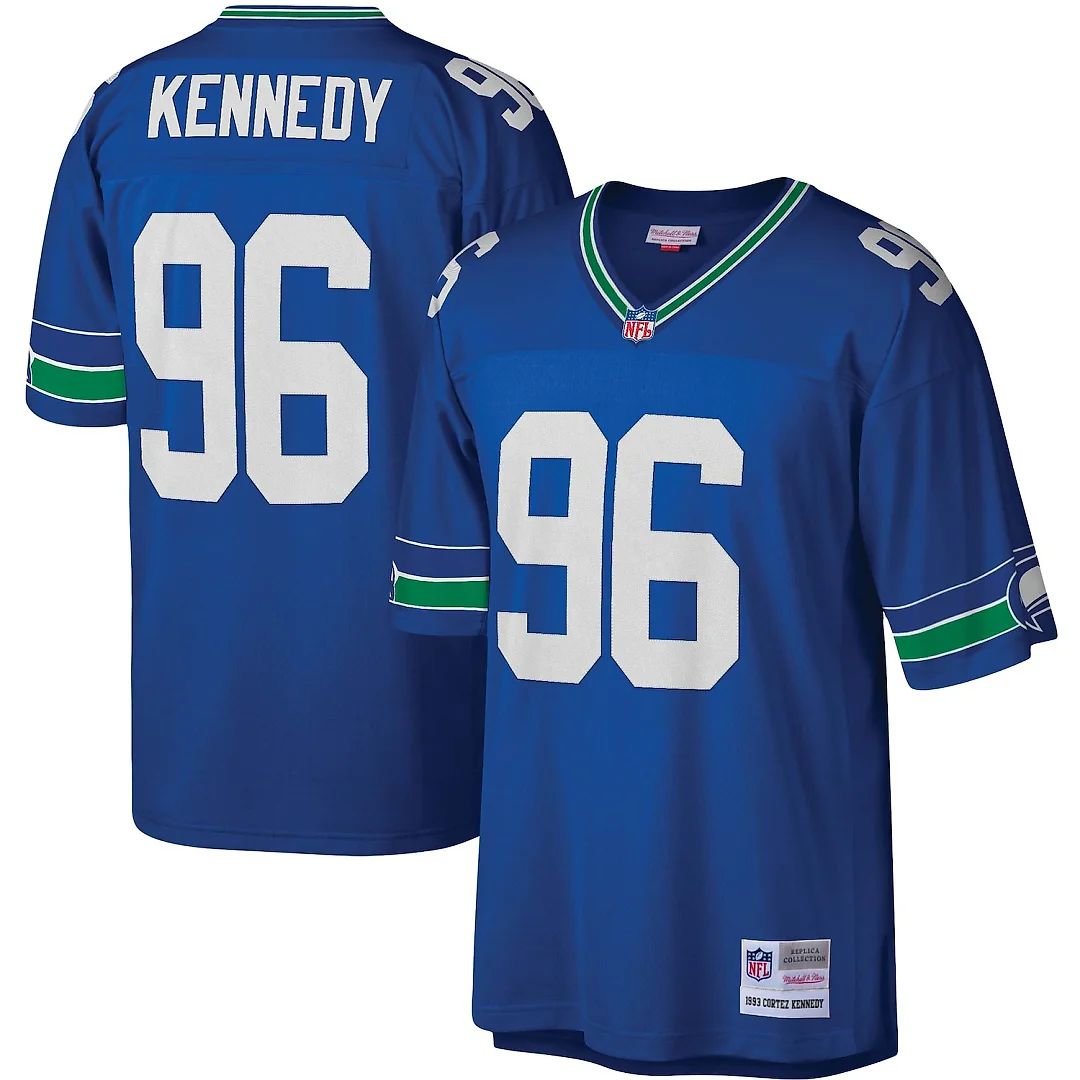 Zennovawear Cortez Kennedy Seattle Seahawks Legacy Replica Jersey - Royal