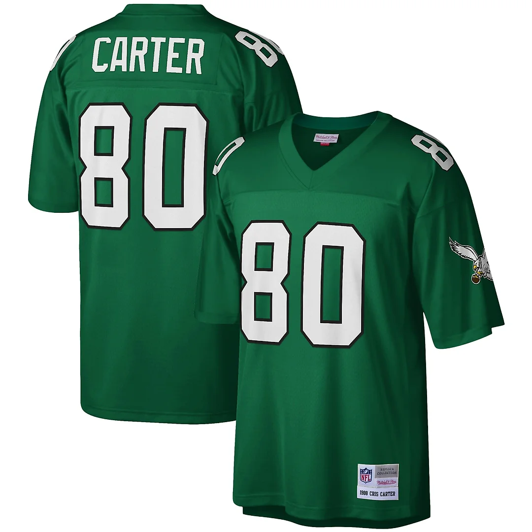 Zennovawear Cris Carter Philadelphia Eagles Legacy Replica Jersey - Kelly Green