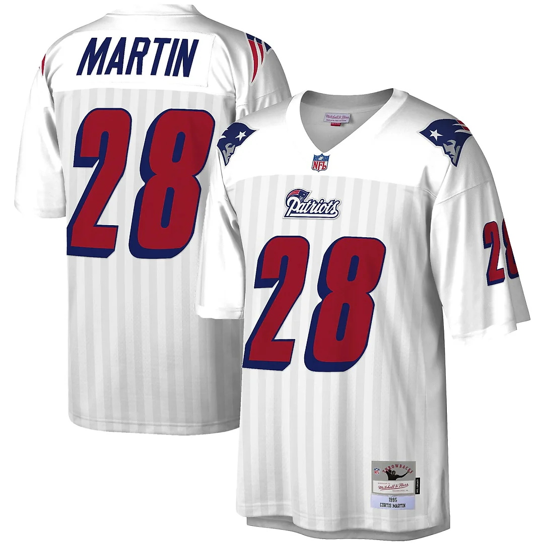 Zennovawear Curtis Martin New England Patriots Legacy Replica Jersey - White