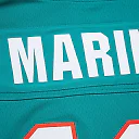 Zennovawear Dan Marino Miami Dolphins Player Name & Number Hoodie Legacy Jersey - Aqua